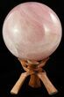 Giant, Polished Rose Quartz Sphere - Madagascar #52374-1